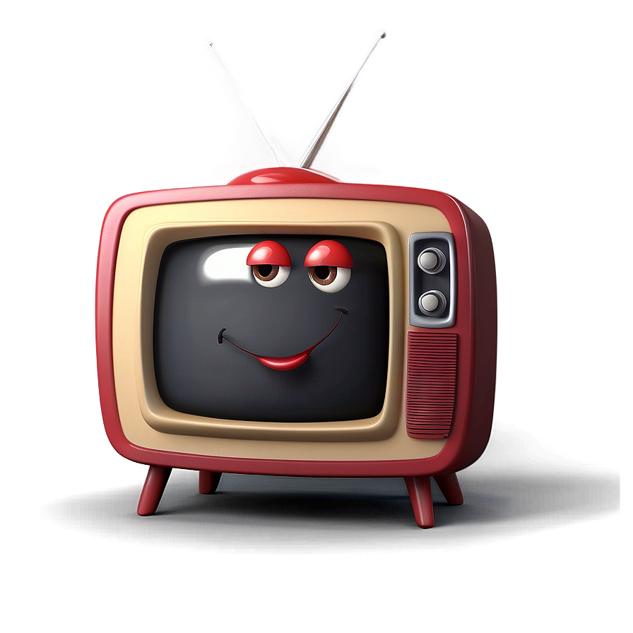 3d Cartoon Tv Model Png 06132024 PNG Image