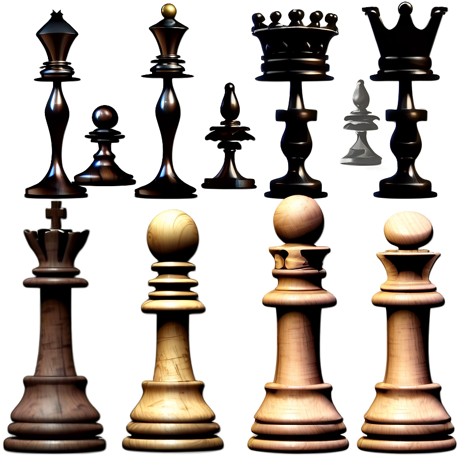 3d Chess Pieces Model Png 93 PNG Image