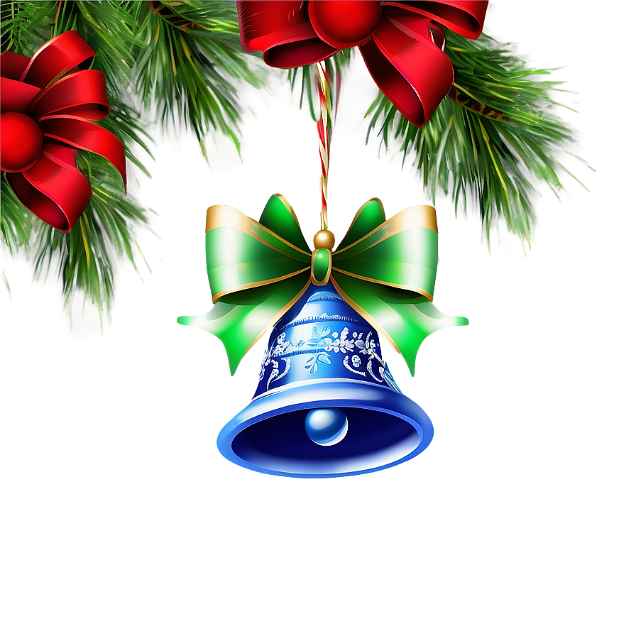 3d Christmas Bells Png Eff PNG Image