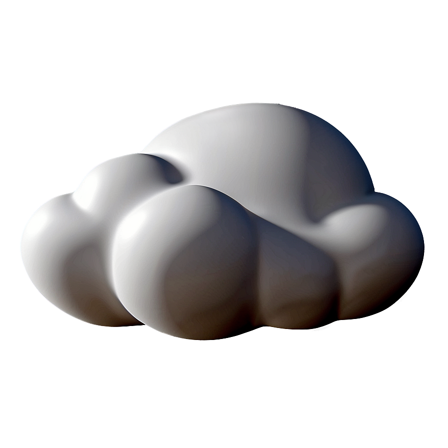 3d Cloud Emoji Png Tmm PNG Image