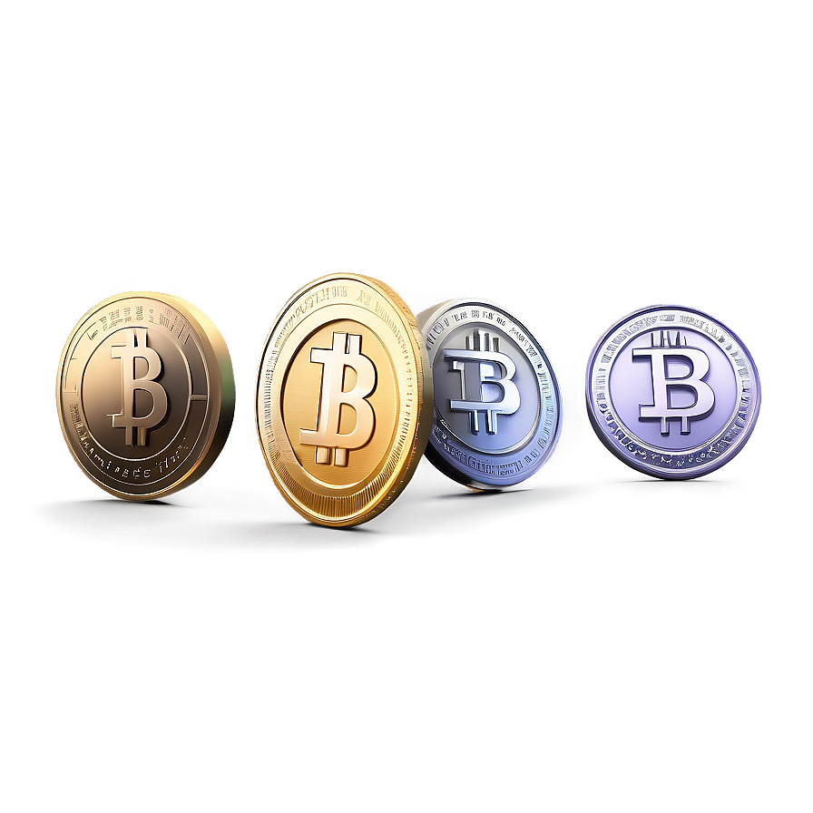 3d Crypto Coin Png 6 PNG Image