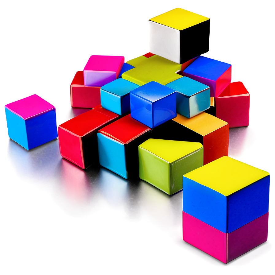 3d Cube Shapes Png Uce21 PNG Image