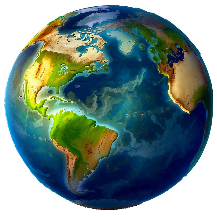 3d Earth For World Map Png 7 PNG Image