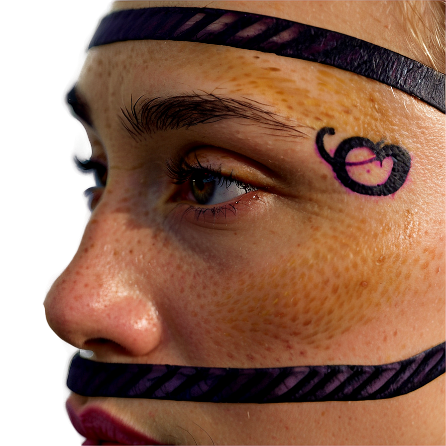 3d Face Tattoo Png Pia63 PNG Image