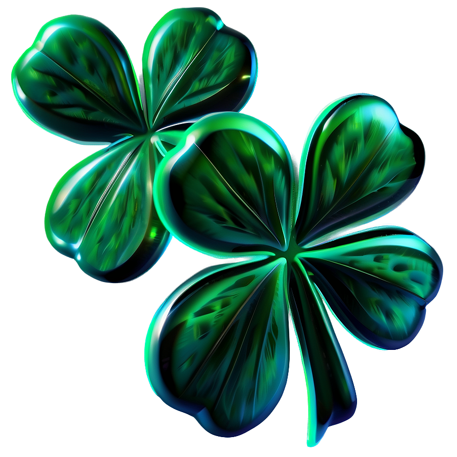 3d Four Leaf Clover Png Bsk55 PNG Image