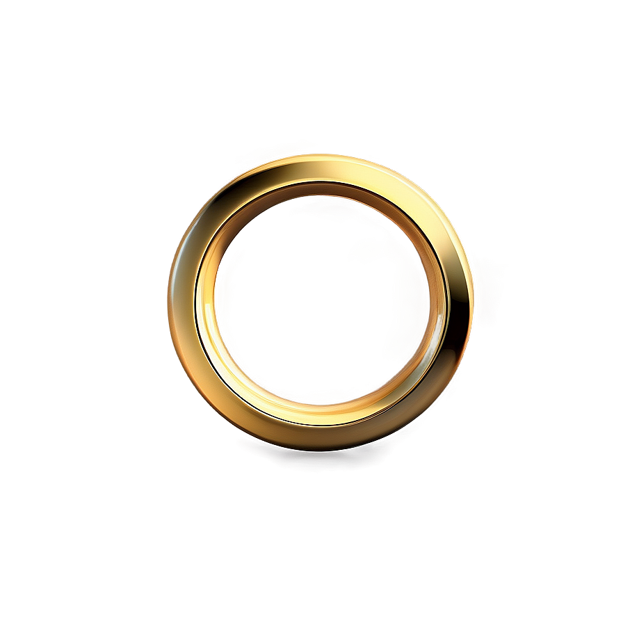 3d Gold Circle Frame Png 67 PNG Image