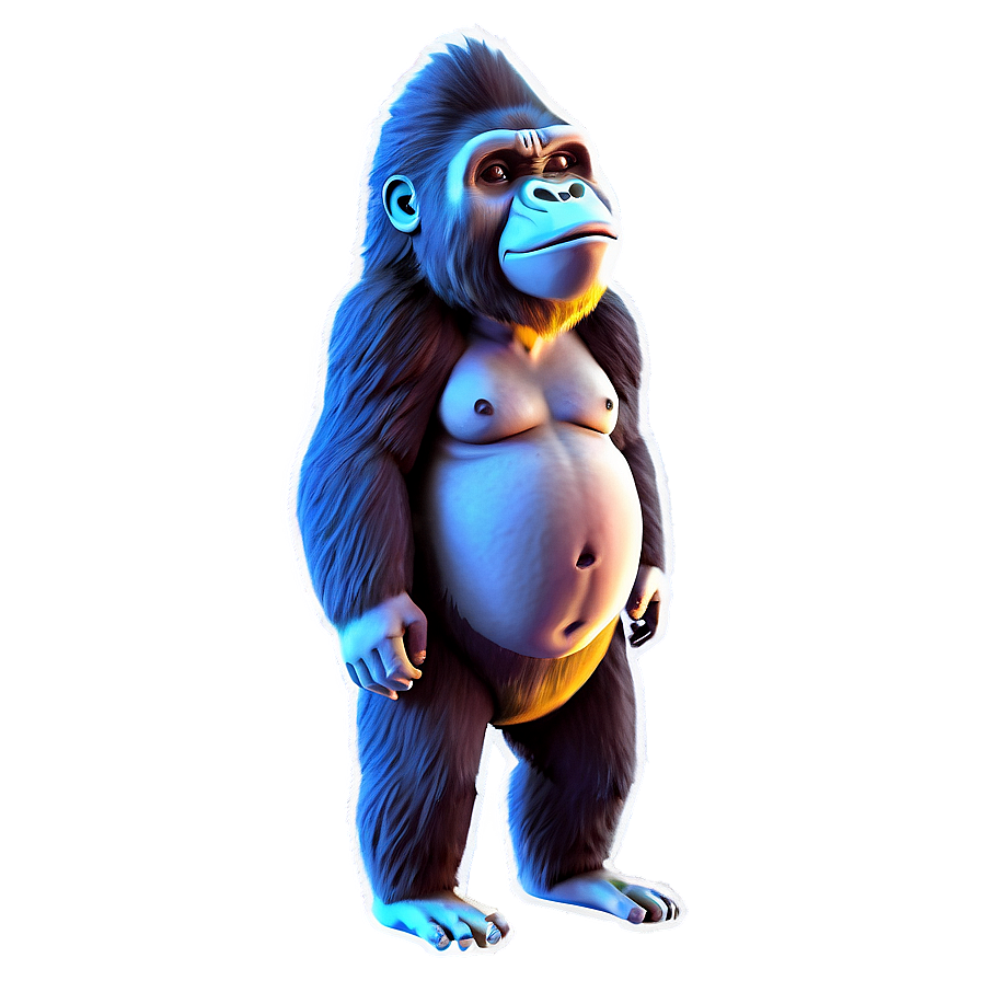 3d Gorilla Model Png 05212024 PNG Image