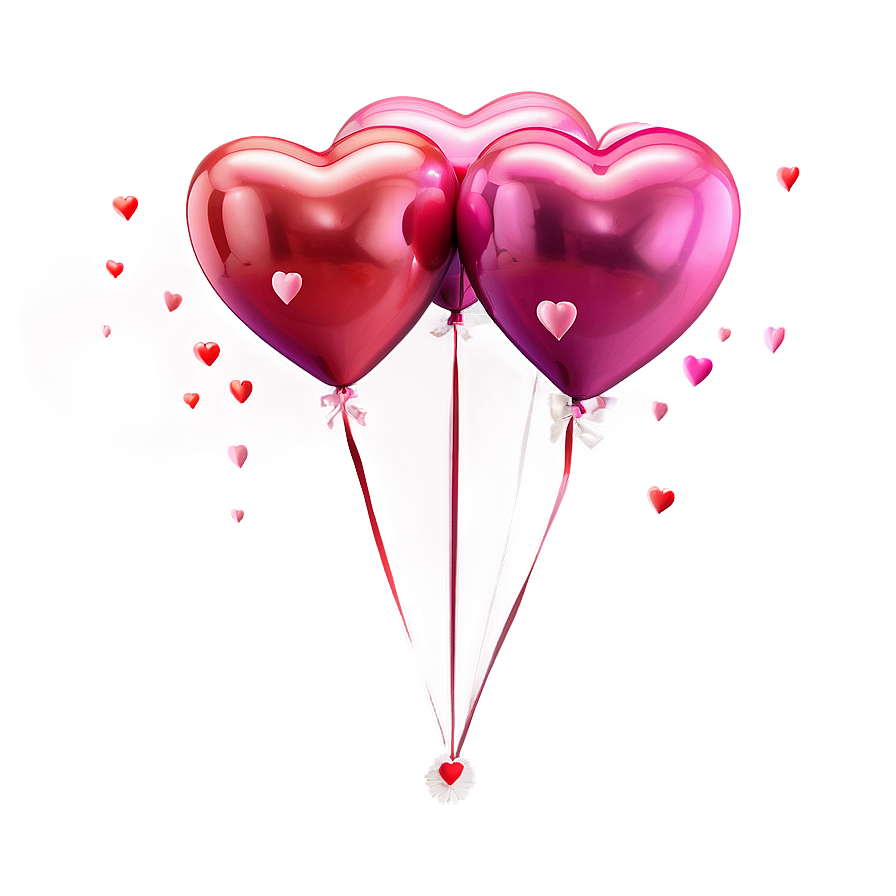 3d Heart Balloon Png Kyi56 PNG Image