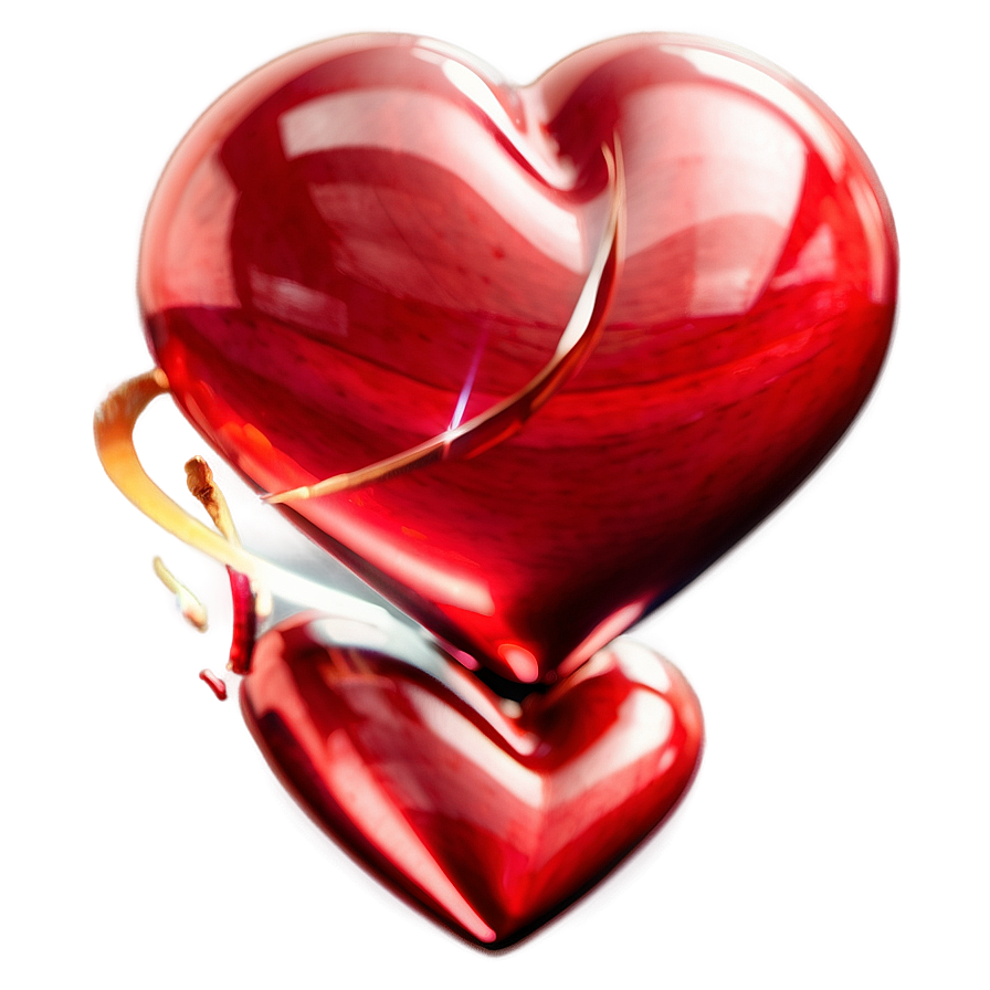 3d Heart Emoji Png 50 PNG Image