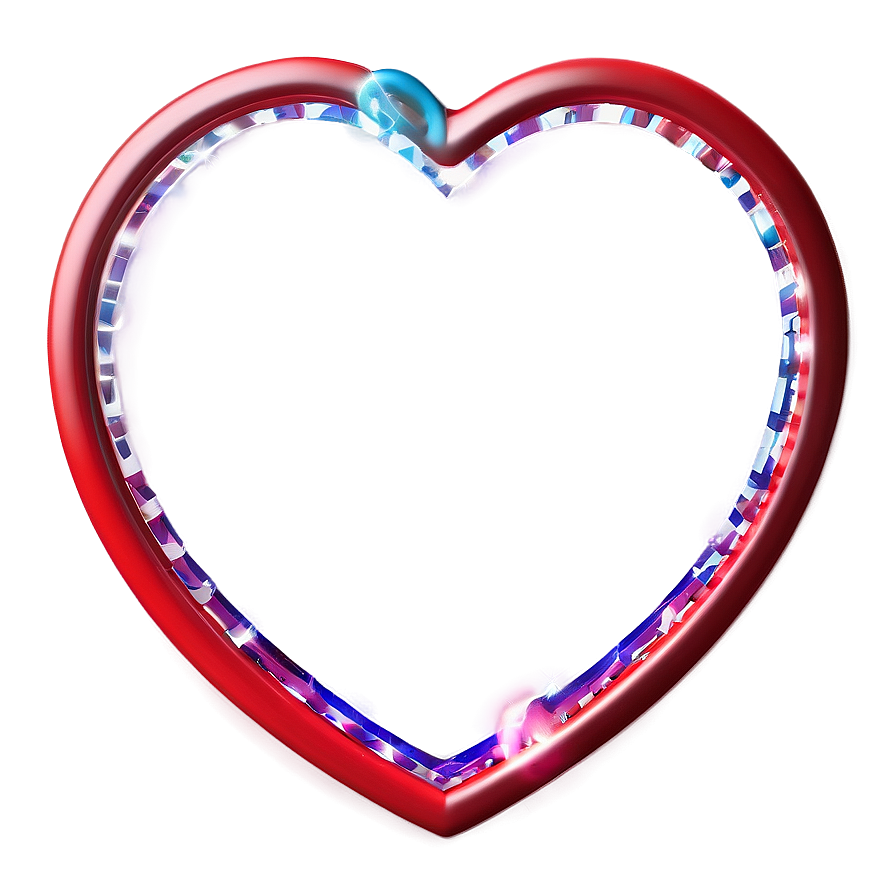 3d Heart Frame Png Rqq PNG Image