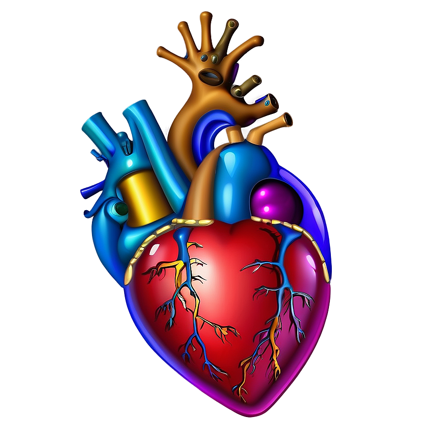 3d Heart Tattoo Design Png 05252024 PNG Image