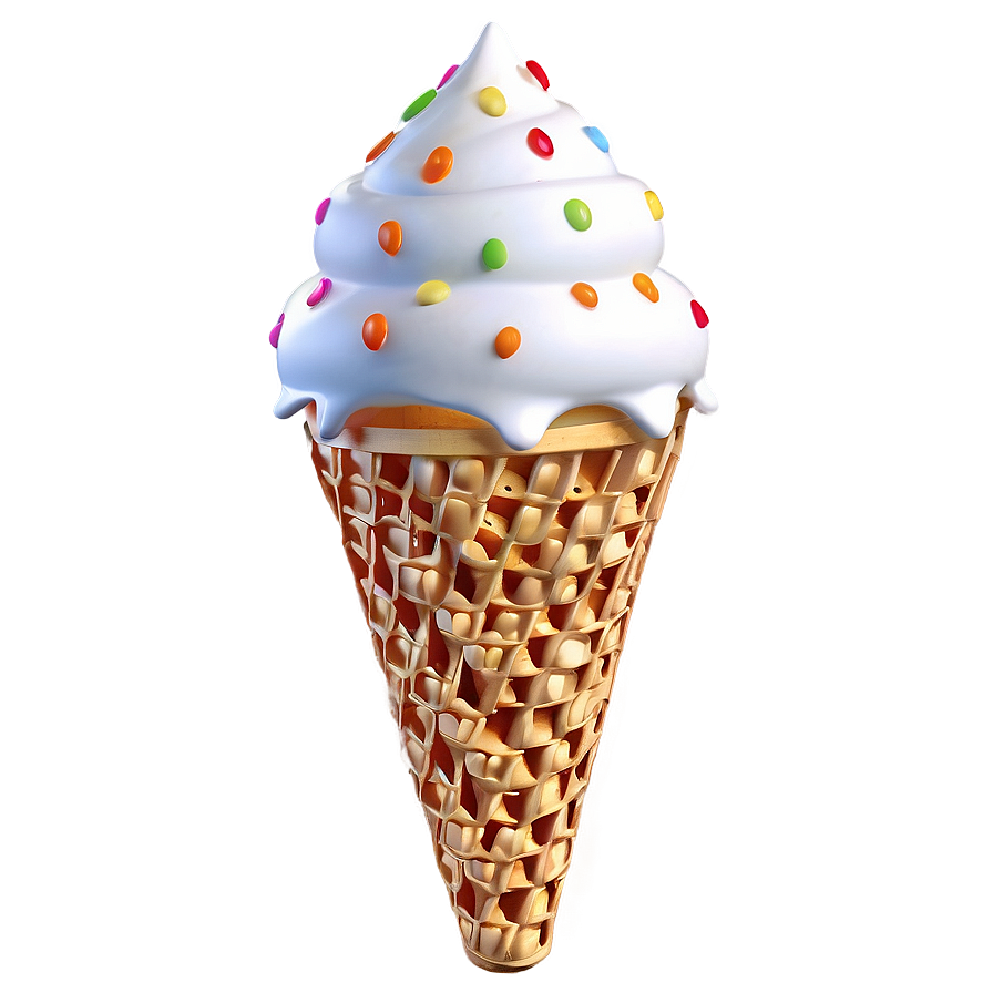 3d Ice Cream Cone Png Mui PNG Image