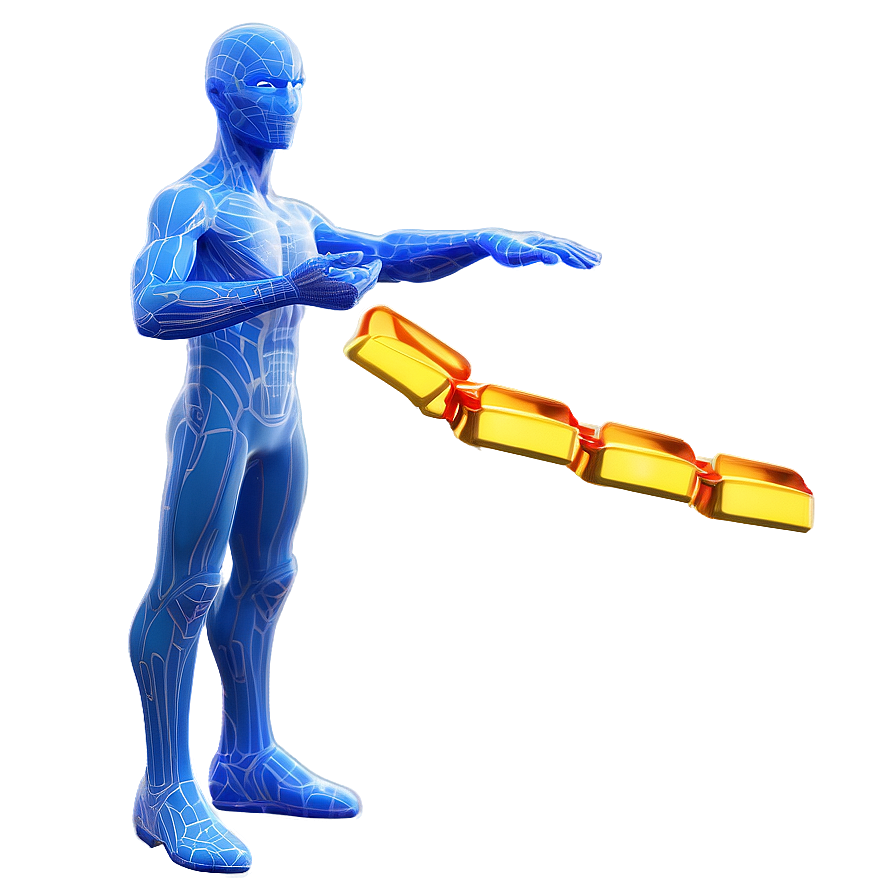 3d Man Action Pose Png Gil PNG Image