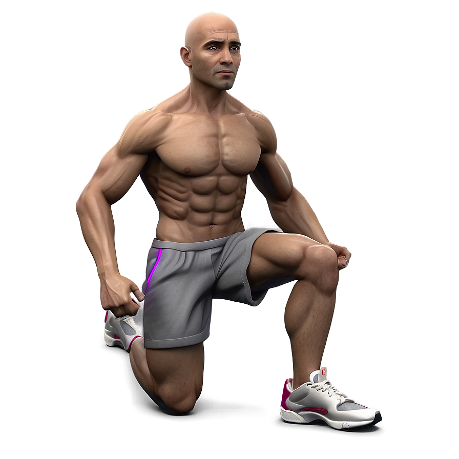 3d Man Fitness Png Goi PNG Image