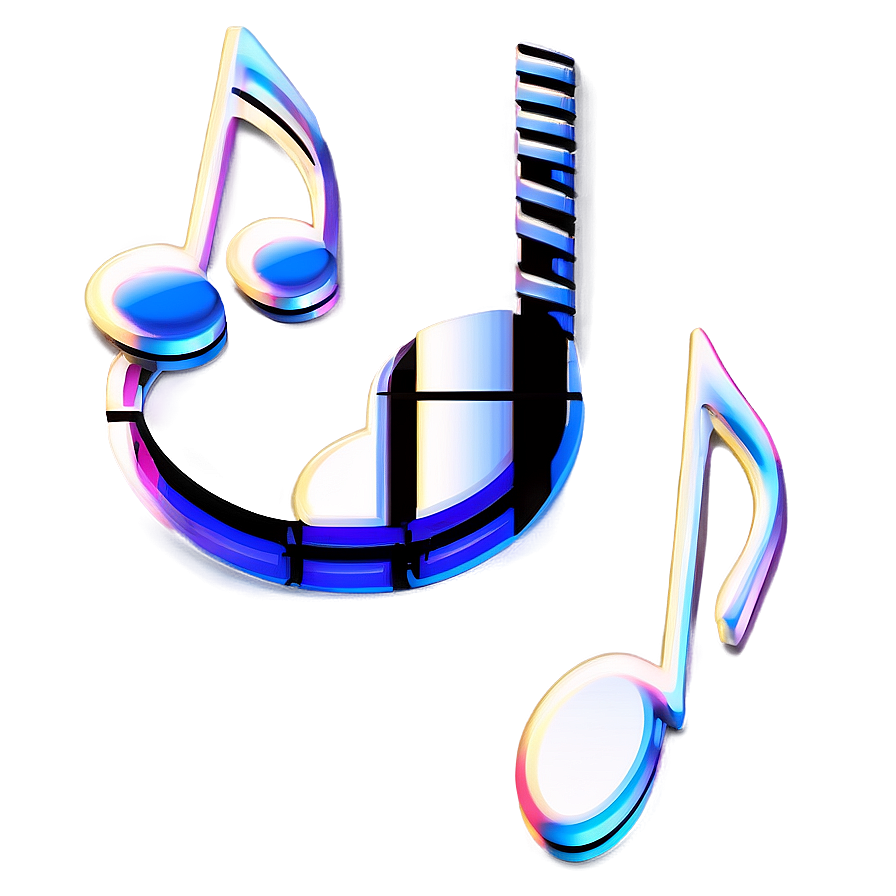 3d Music Notes Png Sxs59 PNG Image