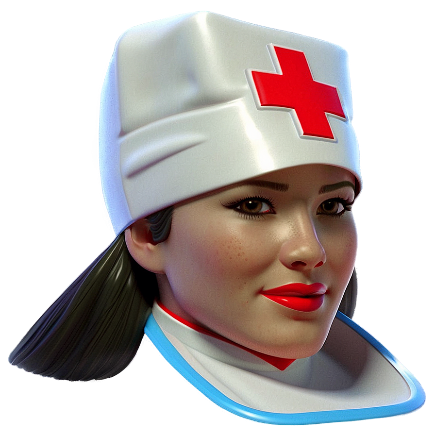 3d Nurse Hat Png Uib12 PNG Image