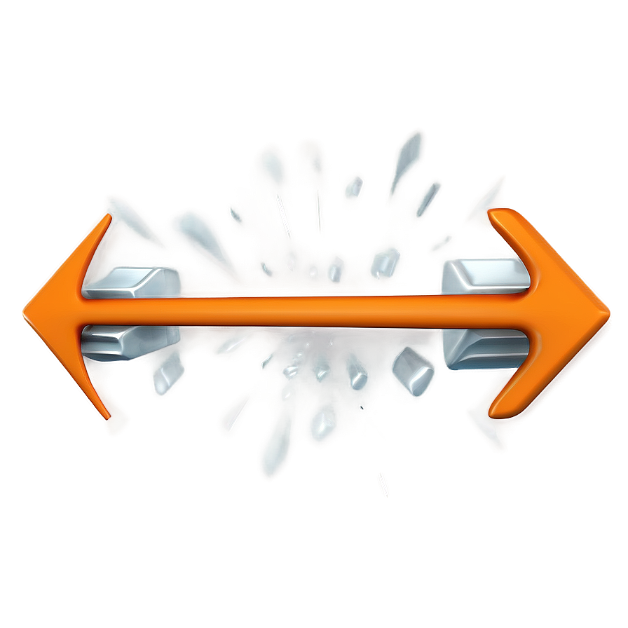 3d Orange Arrow Png 06262024 PNG Image