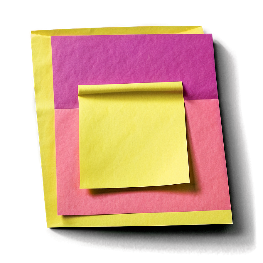 3d Post It Note Png 38 PNG Image