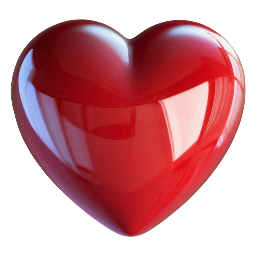 3d Red Heart Emoji Png 06262024 PNG Image