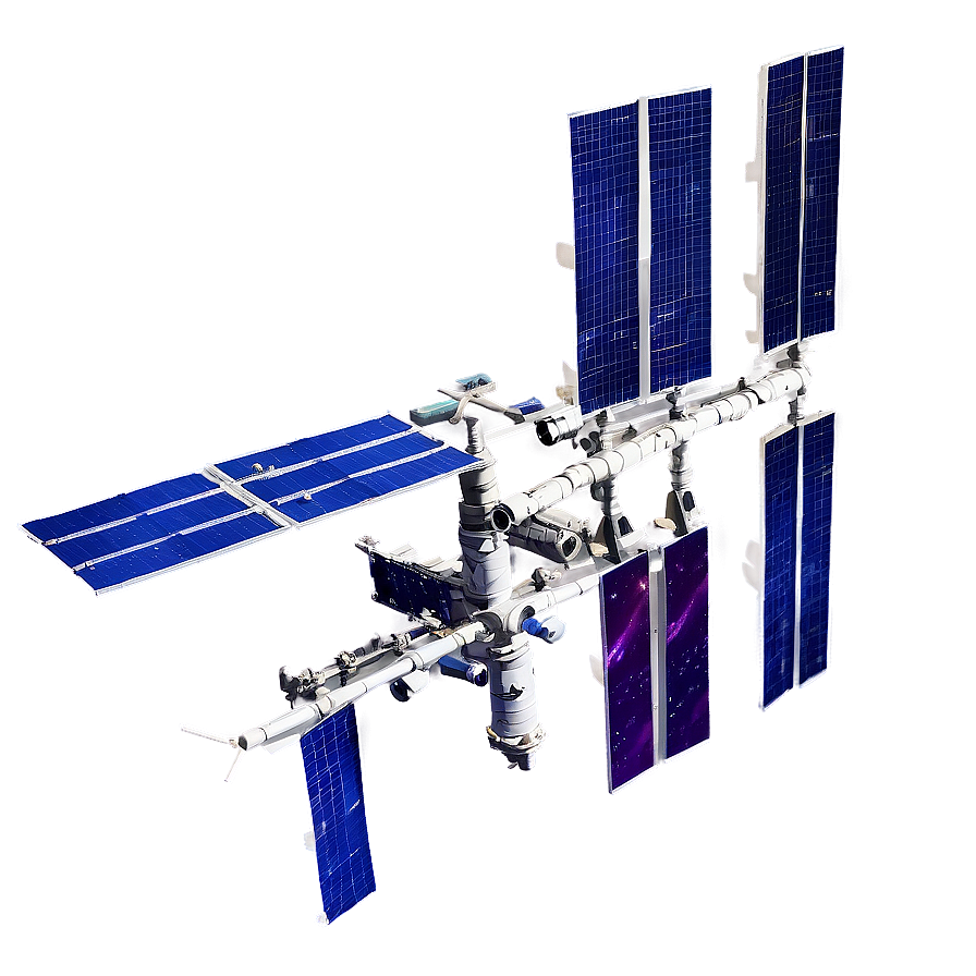 3d Render Of Iss In Space Png 06282024 PNG Image