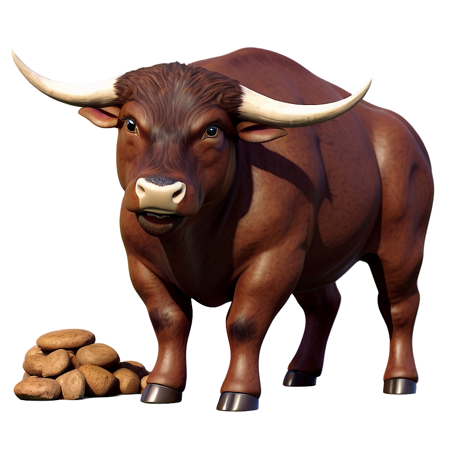 3d Rendered Bull Png 93 PNG Image