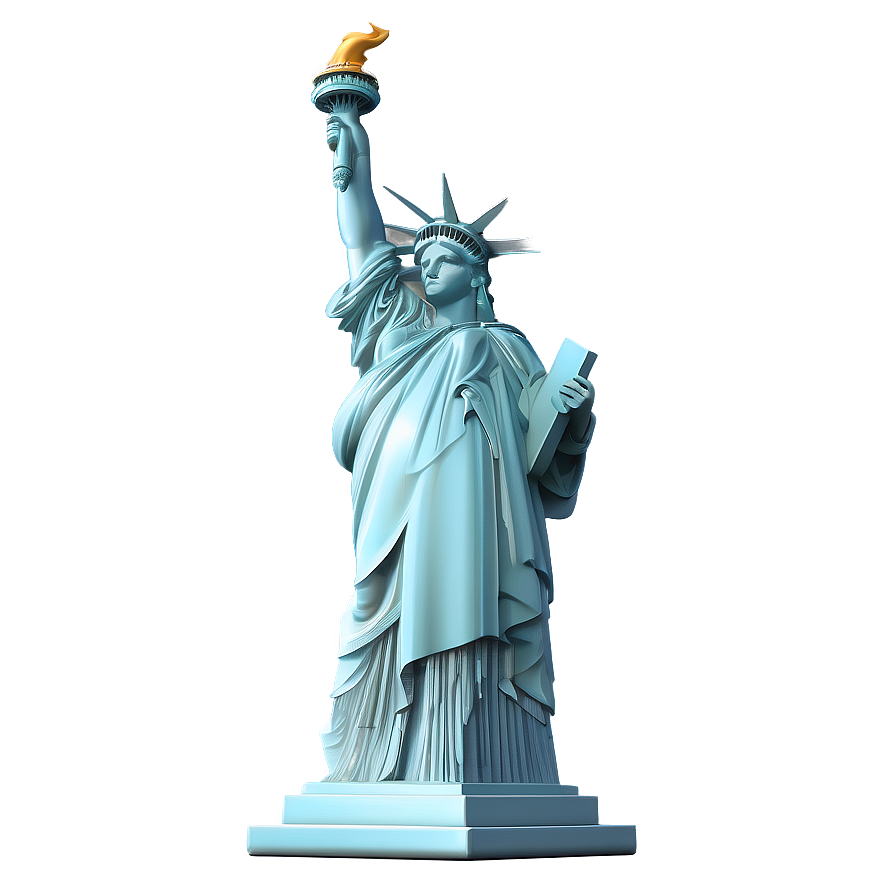 3d Rendered Statue Of Liberty Png Fja8 PNG Image