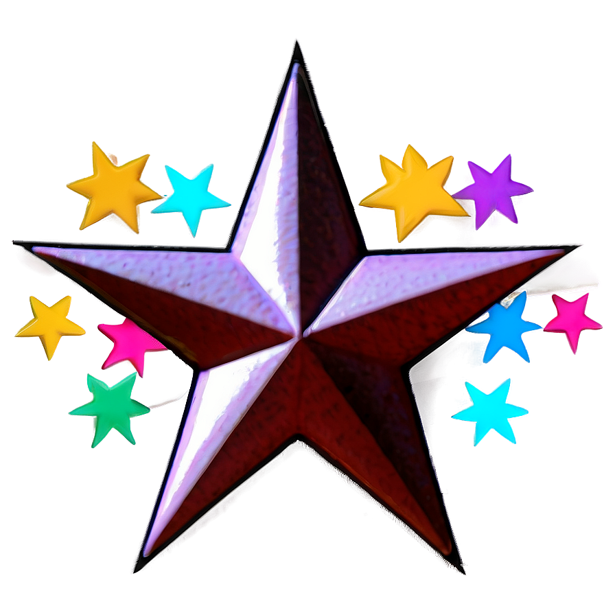 3d Star Outline Png Qoa75 PNG Image