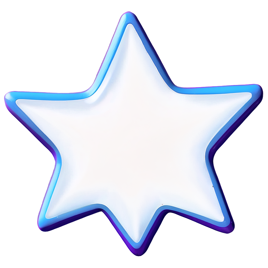 3d Star Outline Png Rhr69 PNG Image