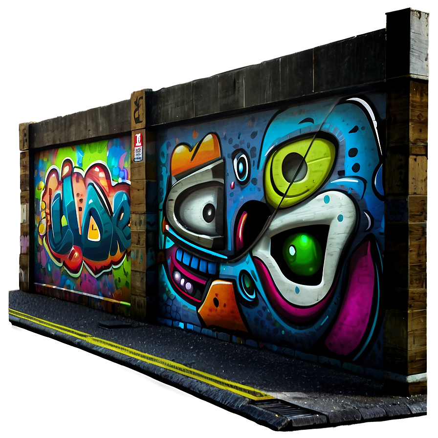 3d Urban Street Art Png Pft PNG Image