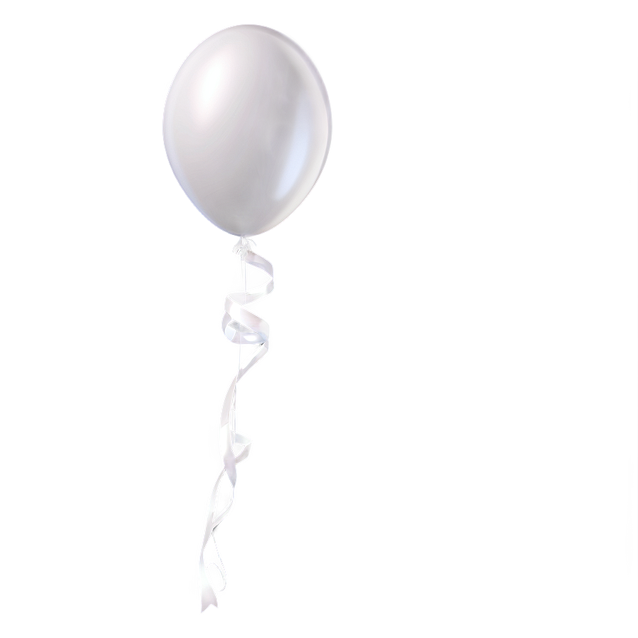 3d White Balloon Png Pkl3 PNG Image