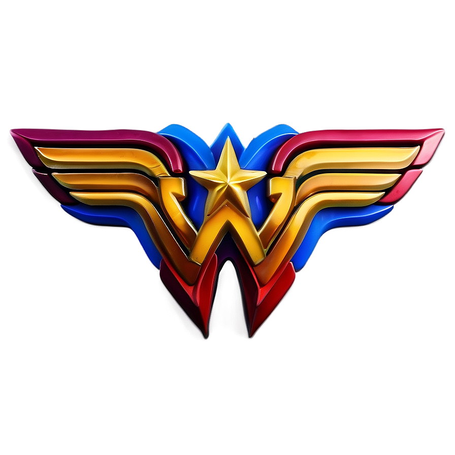 3d Wonder Woman Logo Png Sbr PNG Image