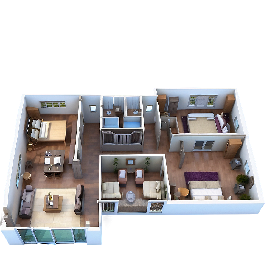 4 Bedroom Home Floor Plan Png 06262024 PNG Image