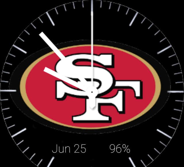 49ers Logo Watch Face PNG Image