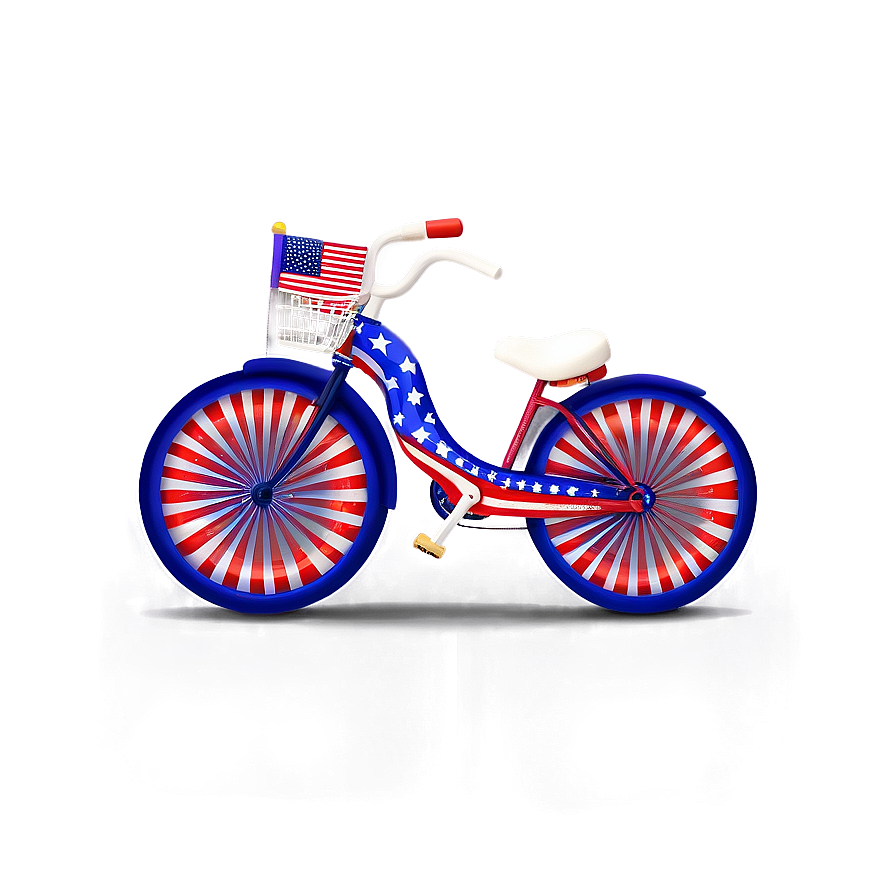 4th Of July Bike Parade Png Qsr85 PNG Image