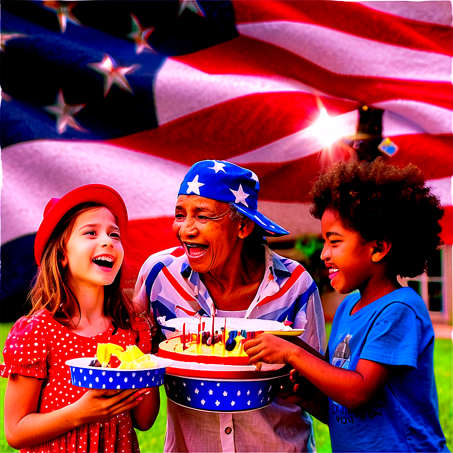 4th Of July Family Gathering Png Jtk13 PNG Image