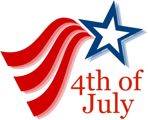 4thof July Patriotic Graphic PNG Image