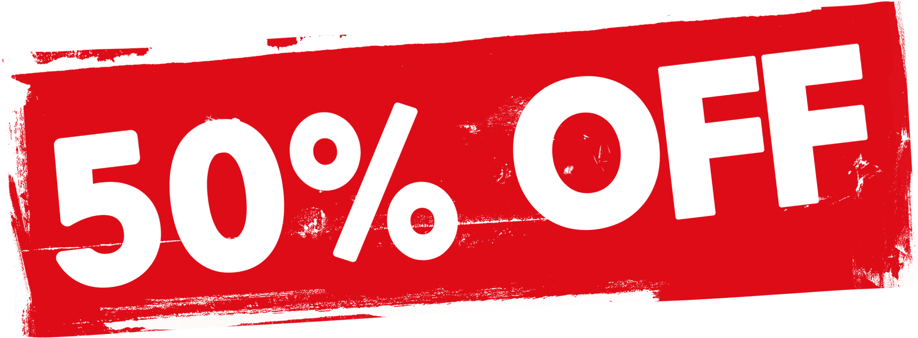 50 Percent Discount Sign PNG Image