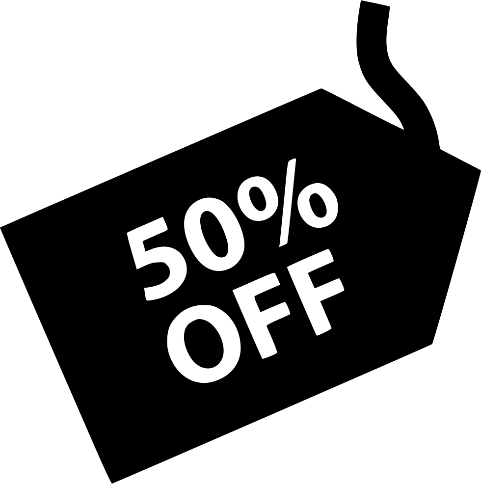 50 Percent Discount Tag PNG Image