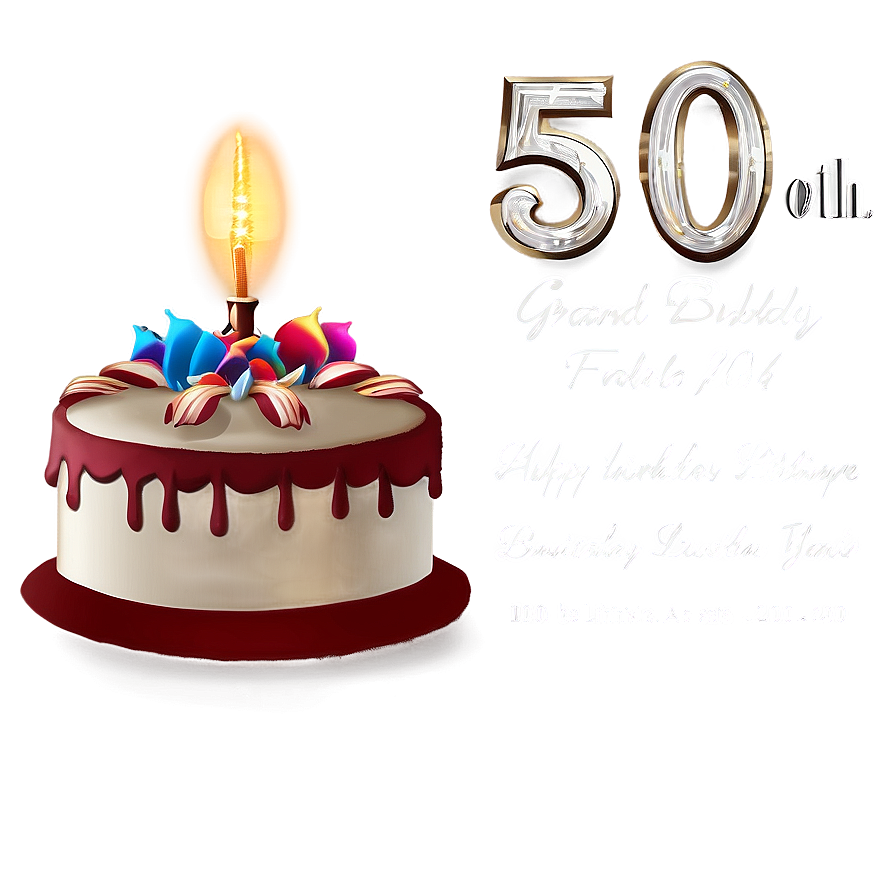 50th Birthday Grand Gala Png 23 PNG Image