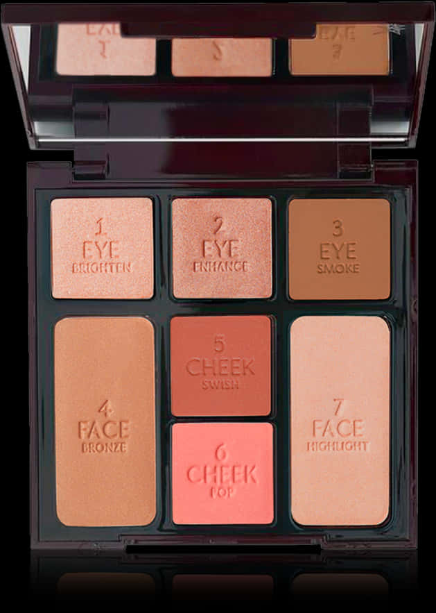 7 Shade Makeup Palette PNG Image