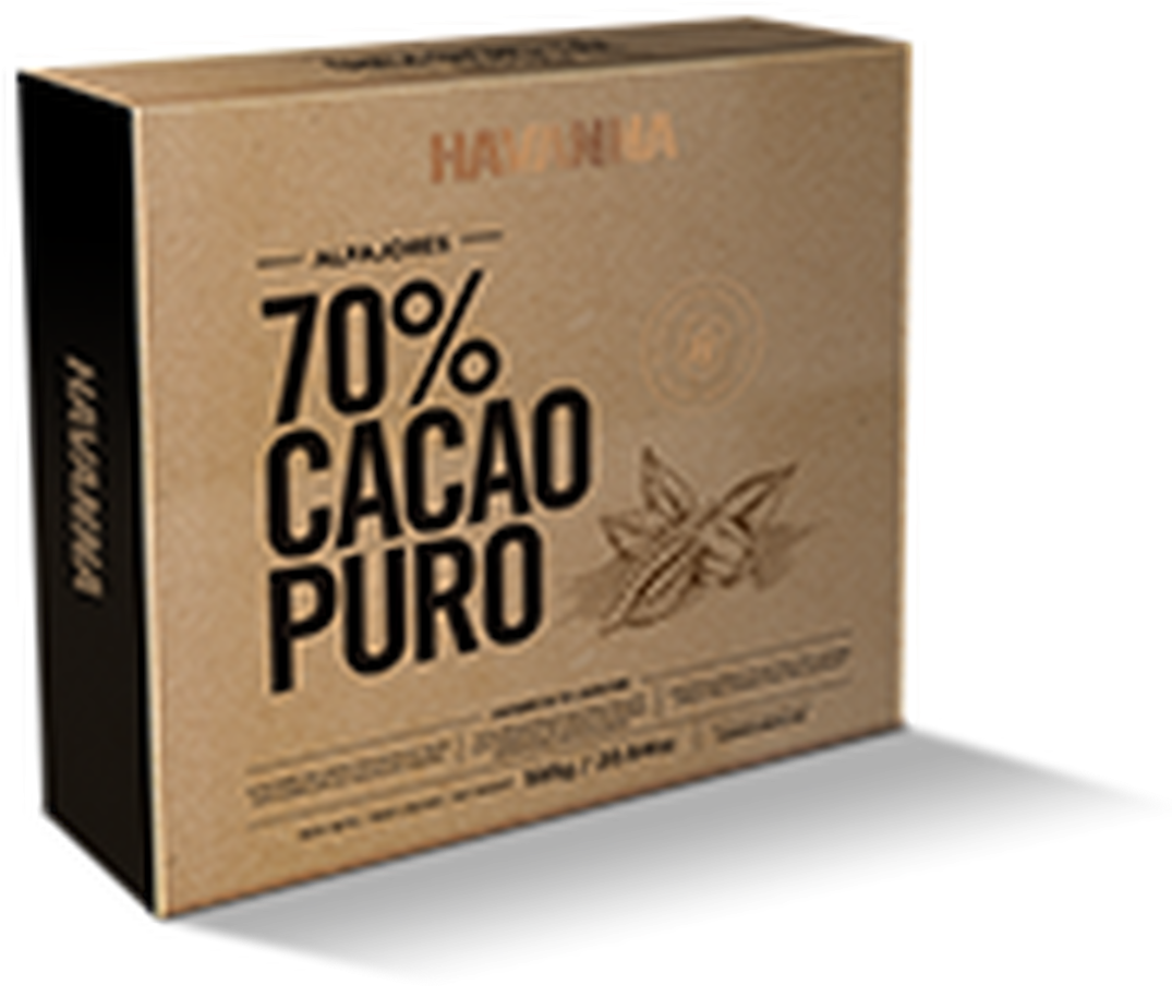 70 Percent Pure Cacao Chocolate Box PNG Image