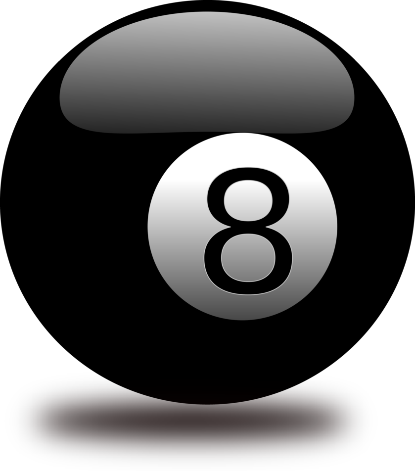 8 Ball Pool Black Ball Illustration.png PNG Image