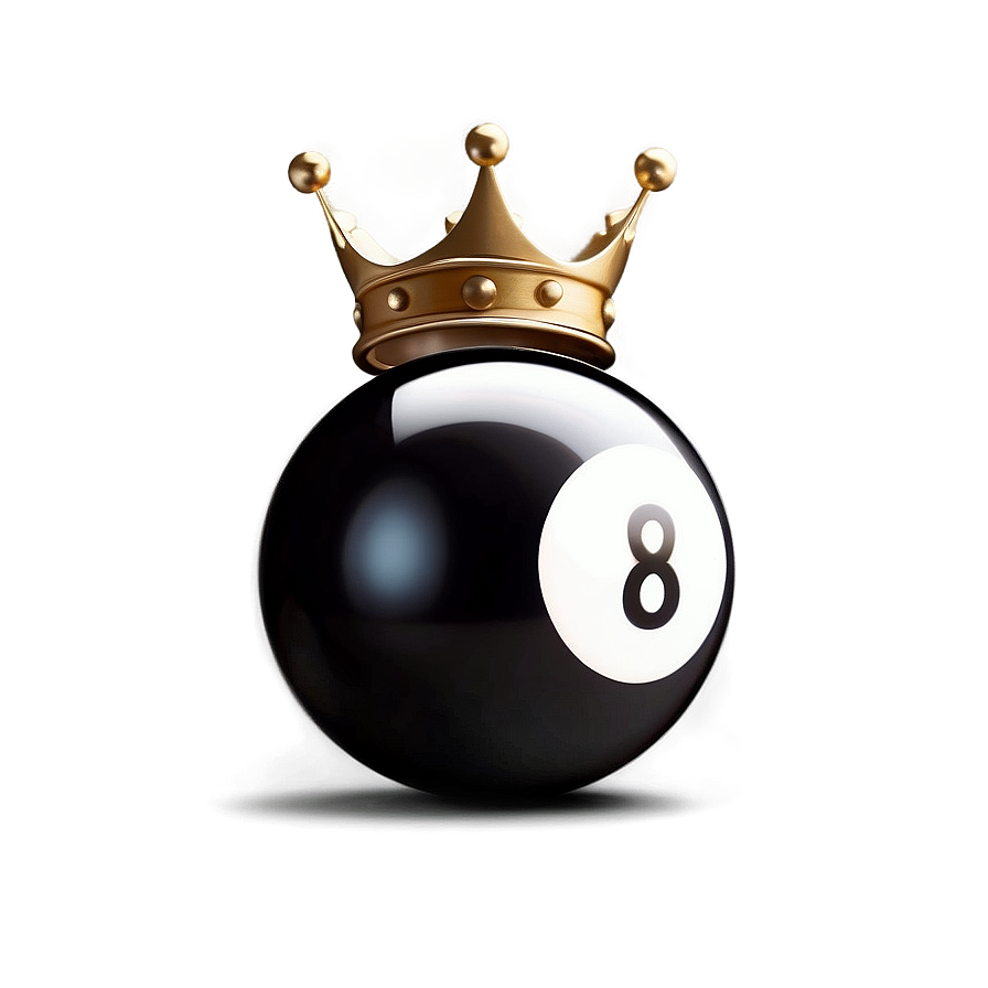 8 Ball With Crown Png Rlx45 PNG Image