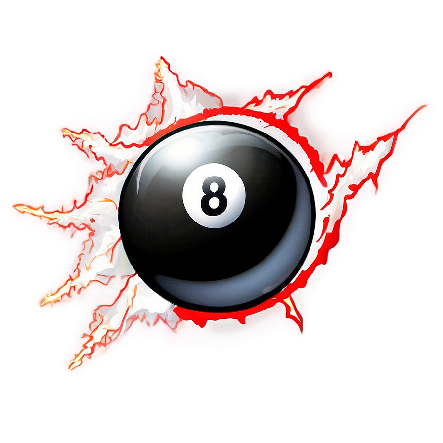 8 Ball With Lightning Png Nyx76 PNG Image