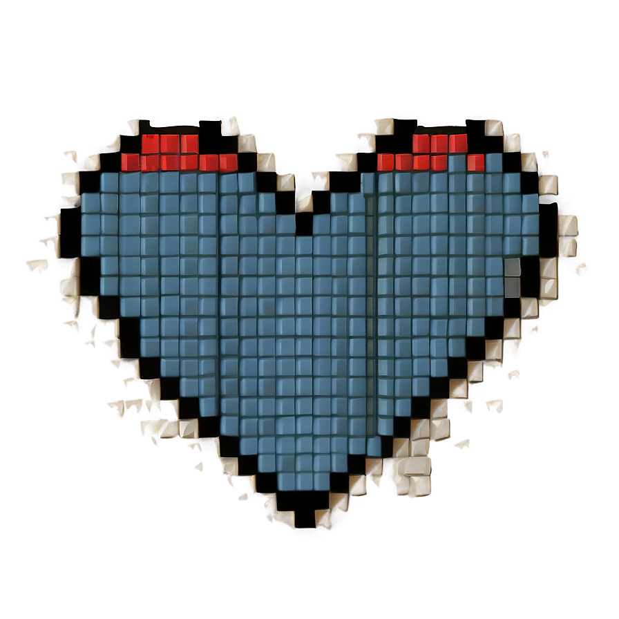 8-bit Pixel Heart Png Jww45 PNG Image