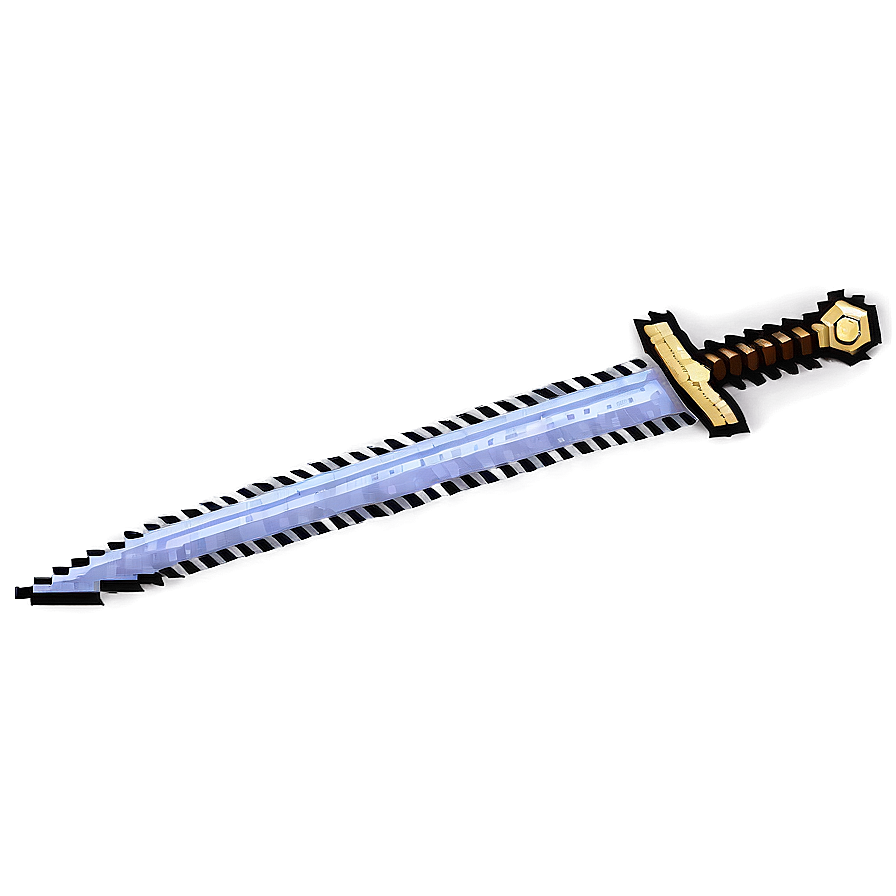 8-bit Pixel Sword Png 06112024 PNG Image