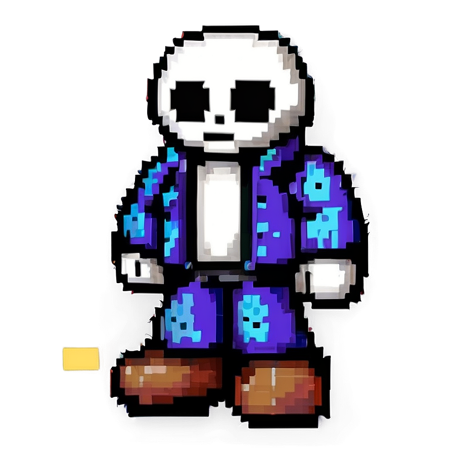 8-bit Sans Sprite Png 05212024 PNG Image