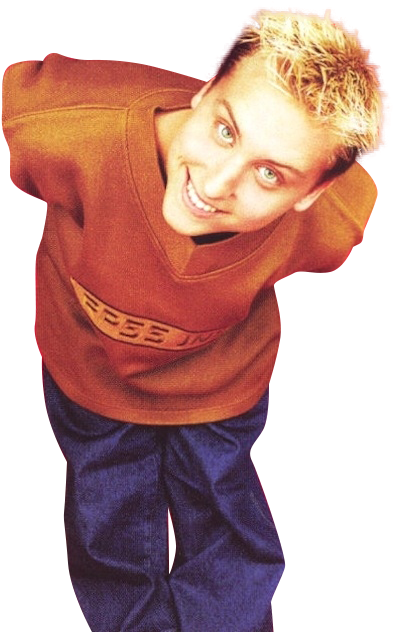 90s Youth Fashion Portrait PNG Image