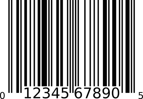 A Barcode With Black And White Stripes PNG Image