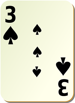 A Card With A Number Of Spades And A Number PNG Image